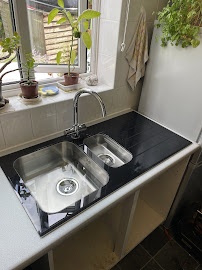 Modern kitchen sink installation by Wright Plumbing and Heating